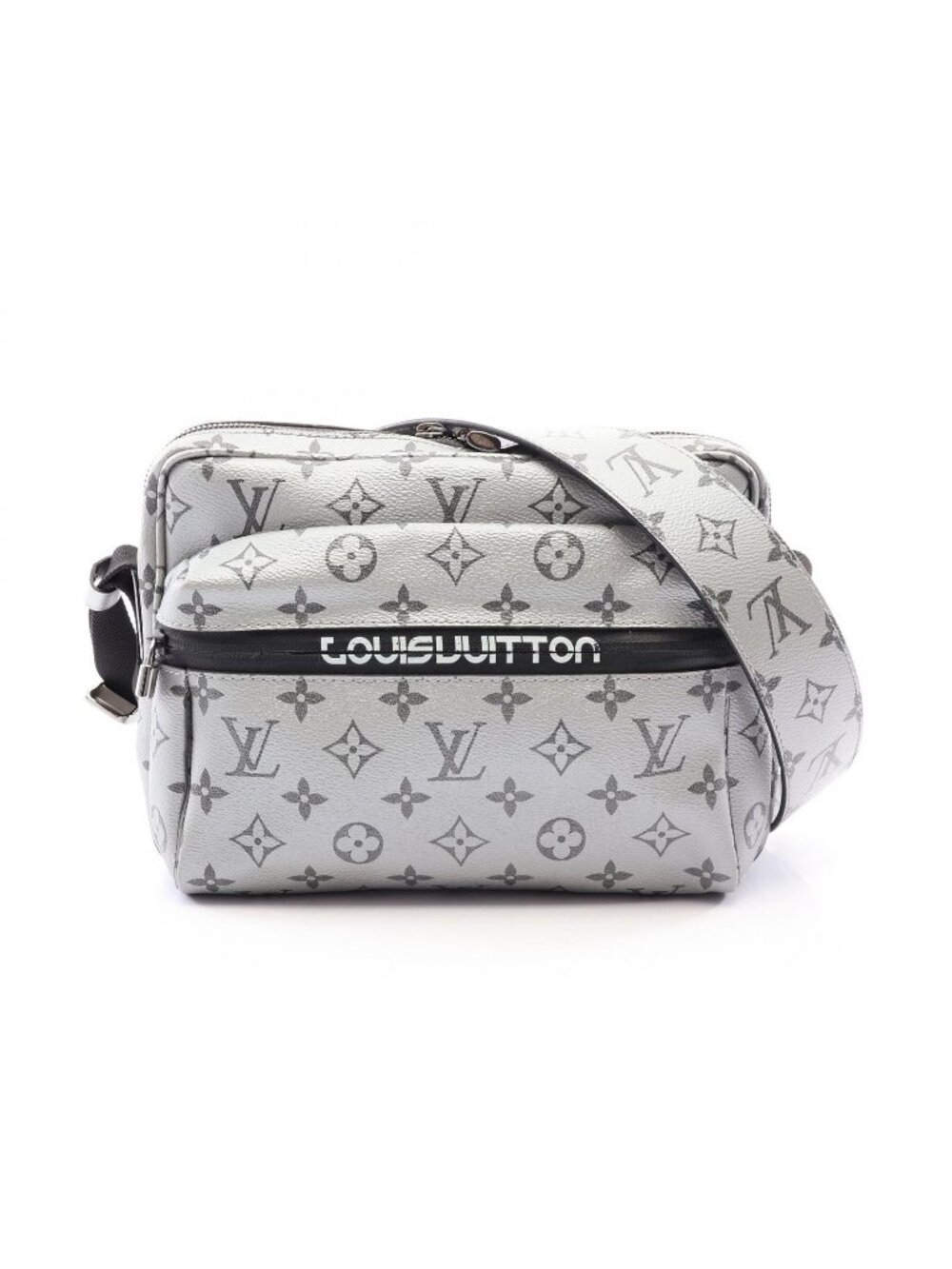 Louis Vuitton Shoulder Bag Reflective Messenger PM Monogram Silver